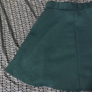 Charlotte Russe Turquoise Skater Skirt